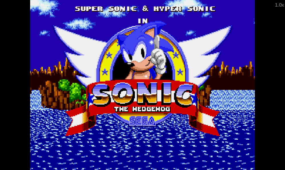 Super Sonic & Hyper Sonic in Sonic 1